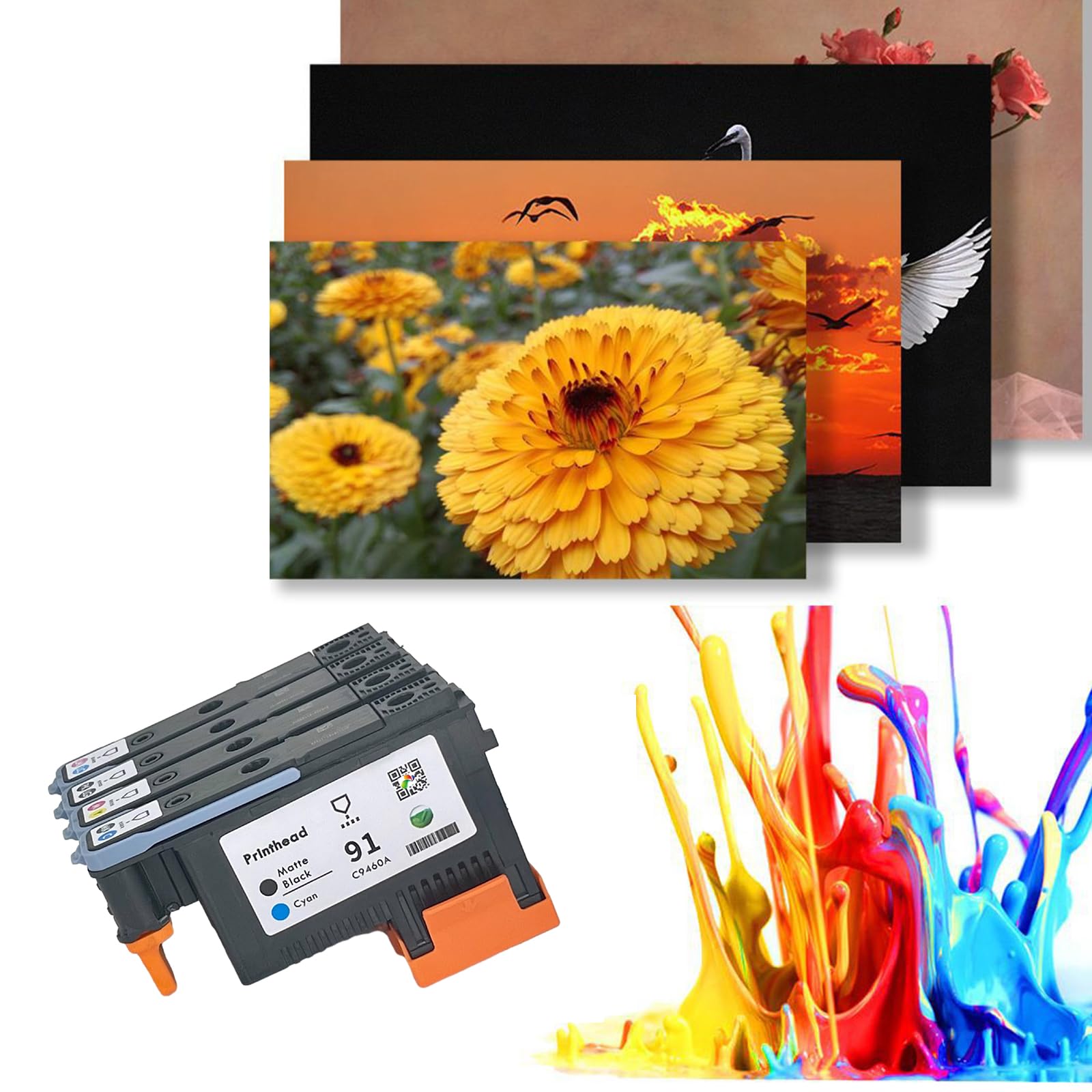 Amazon.com: Acinkeety C9460A C9461A C9462A C9463A for 91 Printhead