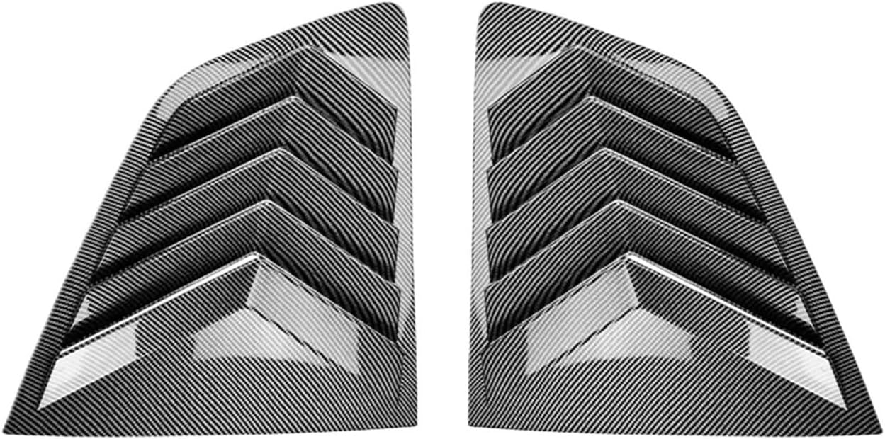 Rear Window Louvers Shutters Blinds Cover Trim for X3 G01 2018-2024 Glossy Black Triangular(Glossy Black)