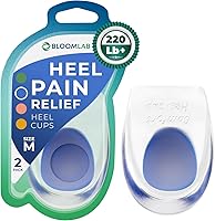 Vista 34 de Almohadillas de gel para el talón, paquete de 6 para tendinitis de Aquiles, insertos de cuña de zapatos para fascitis plantar, espolón óseo, soporte