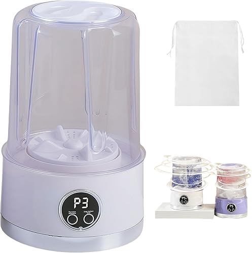 Lavadora inalámbrica, mini lavadora portátil recargable para ropa interior, lavadora de ropa interior portátil, máquina de lavandería pequeña