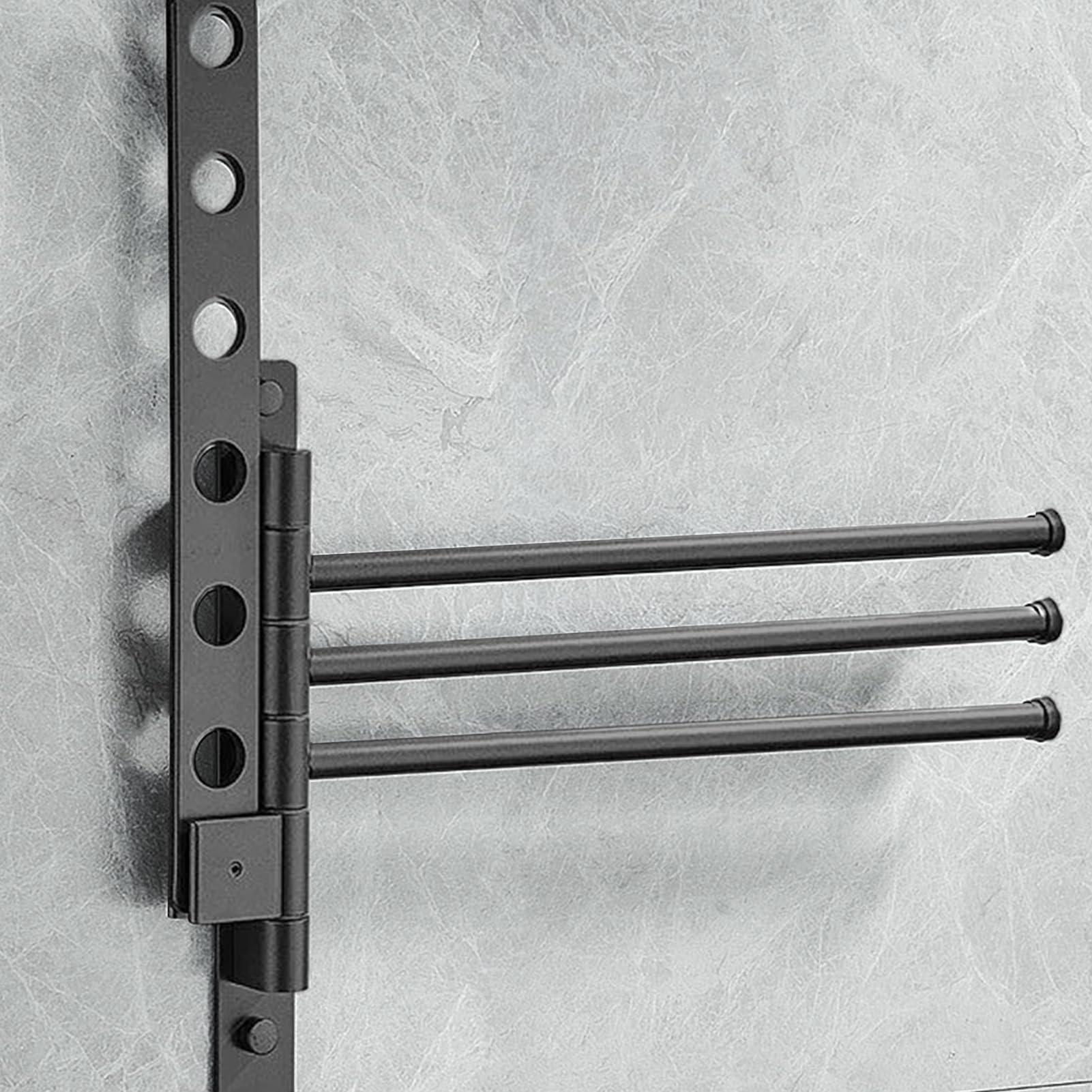 Toallero de Brazo Giratorio Aluminio Montado En Pared Antióxido Ahorrador