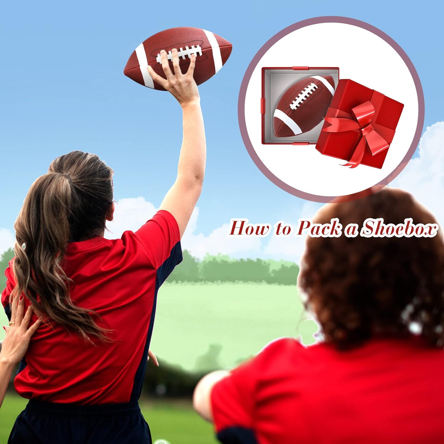 Jerify 20 Pack Composite Leather Footballs Bulk Official Size 6 Footballs Inflatable Football with Pump Indoor Outdoor Water Football for Training and Recreational Play