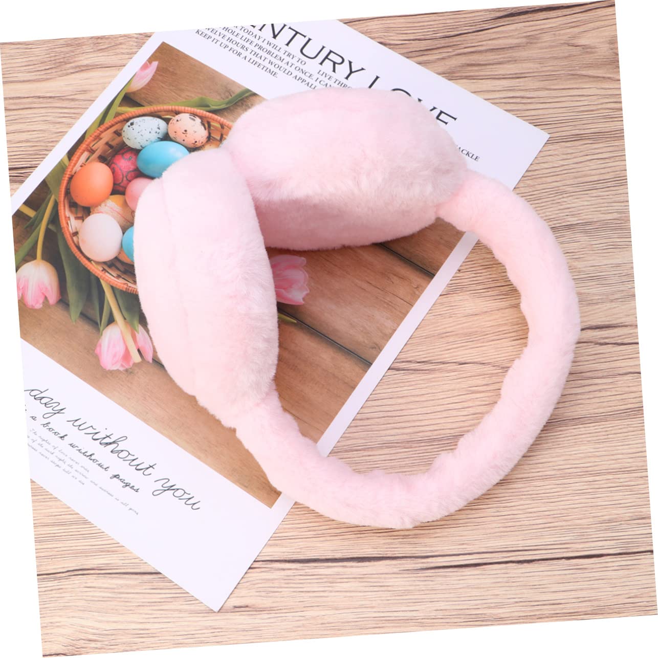 Paraorecchie Invernali Rosa, Peluche, Accessorio per Donne e Ragazze