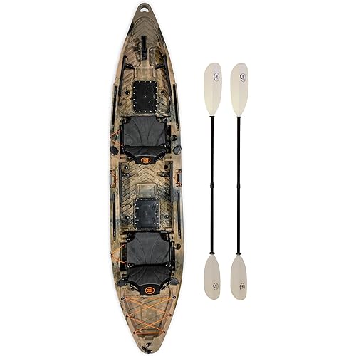 Brooklyn 13.0 Pro Tandem Kayak 12-Foot, 8 inch 2 or 3 Person Sit On Top Fishing Kayak