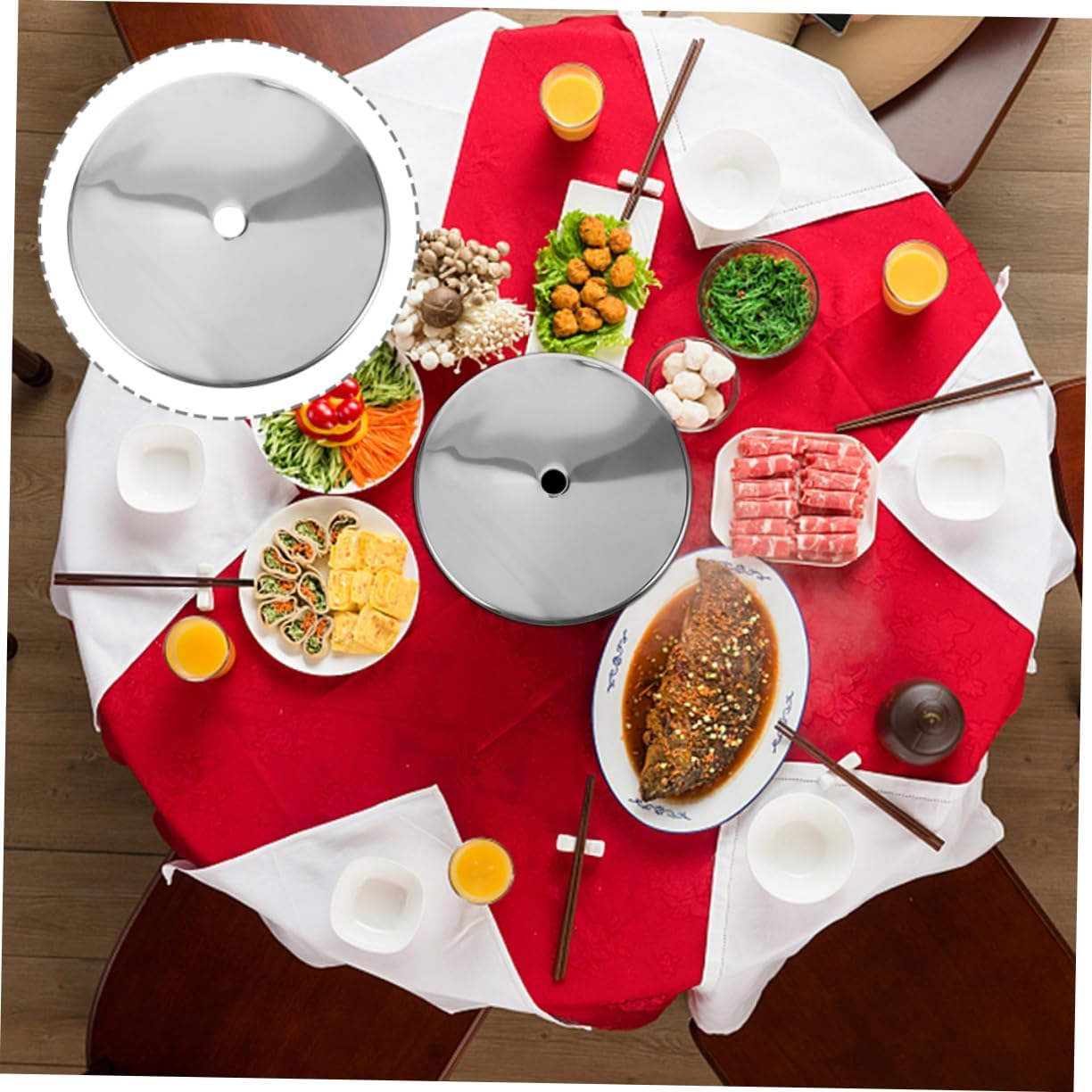 Cabilock Stainless Steel Heat Diffuser for Induction Cookers Adapter Plate for Hot Pot Tables and Easy to Various Induction Models