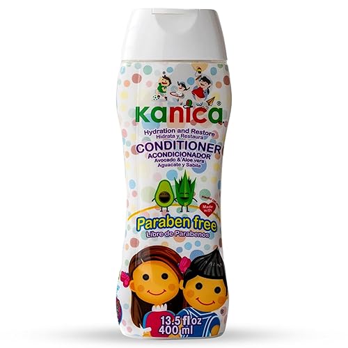 KANICA Acondicionador sin parabenos con aloe vera y aguacate.