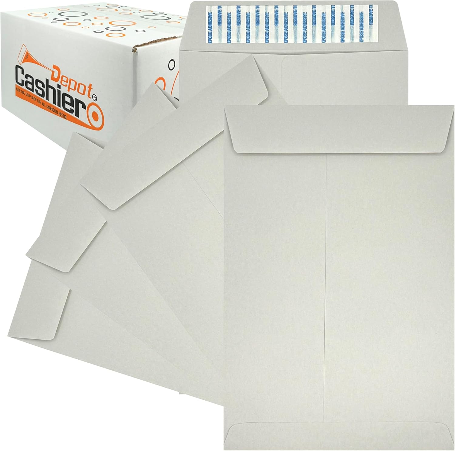 500 Cashier Depot 6 X 9 Catalog Envelopes, Peel & Seal Flap, Sturdy 24lb. Paper, 500/Box (Green)