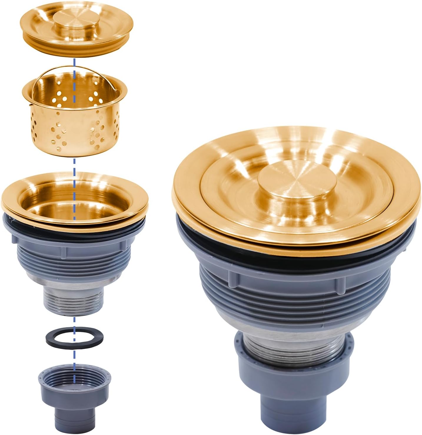 Shampoo Bowl for Salons, Black ABS Plastic Shampoo Sink for Home, with Gold Faucet Vacuum Breaker Kit, Easy to Clean and Install Salon Shampoo Basin for Salon and Spa Hair Washing