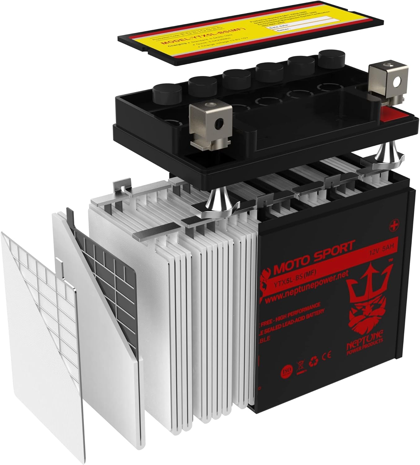Neptune Power YTX5L-BS High Performance Replacement AMG Battery for Cannondale XC400 00-01