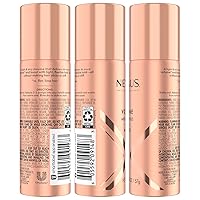 Vista 2 de Nexxus Mousse de viaje, Volumen Medio Hold 4-Pack – Escudo antihumedad 72 horas, control de encrespamiento 48 horas, fragancia rosa, 2 oz Ea