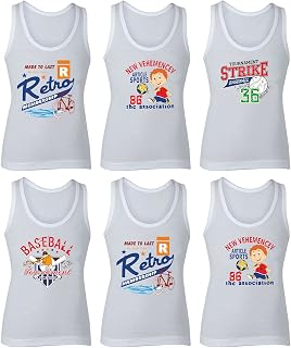 BODYCARE Cartoon Printed Boy's Regular Fit Vest Pack of 6 from (Color & Print May Vary) Price In India