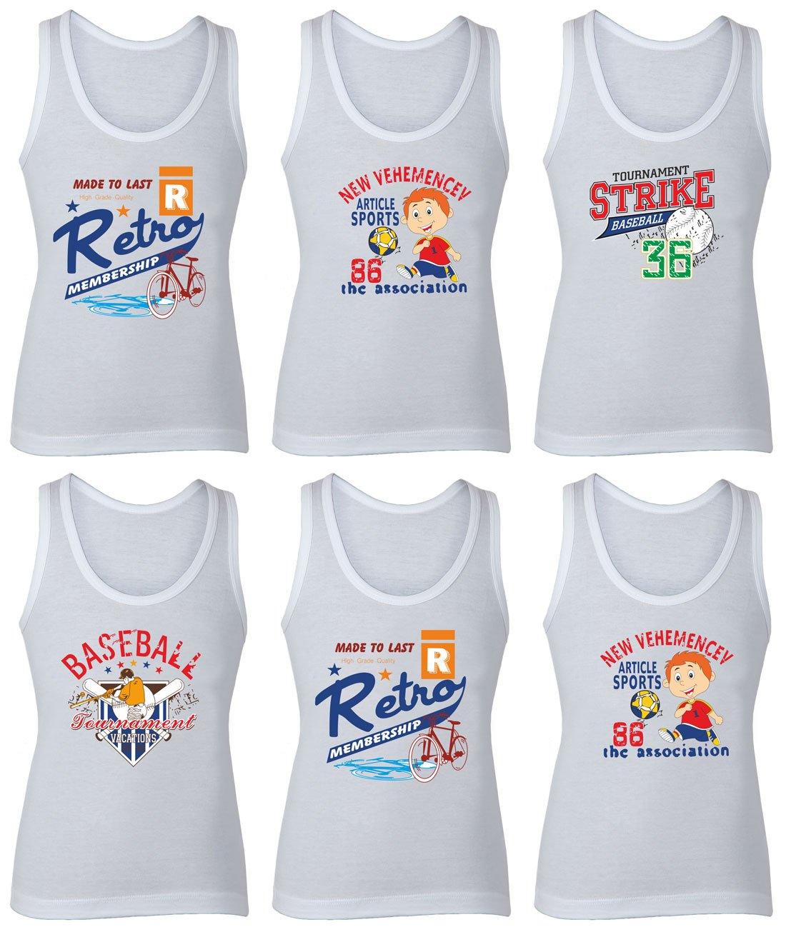 BODYCARE Cartoon Printed Boy's Regular Fit Vest Pack of 6 from (Color & Print May Vary) - Review, Price and Buying Guide