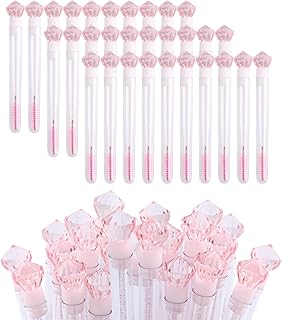 60 cepillos desechables de diamante rosa para...