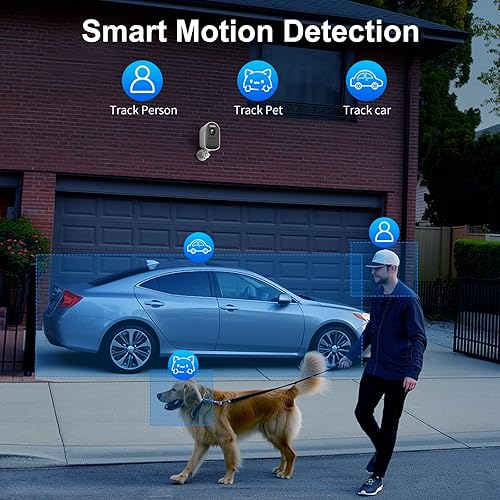 Miniatura 3 de Cámaras para seguridad en el hogar, cámaras de seguridad 2K inalámbricas para exteriores con detección de movimiento y visión nocturna a color,