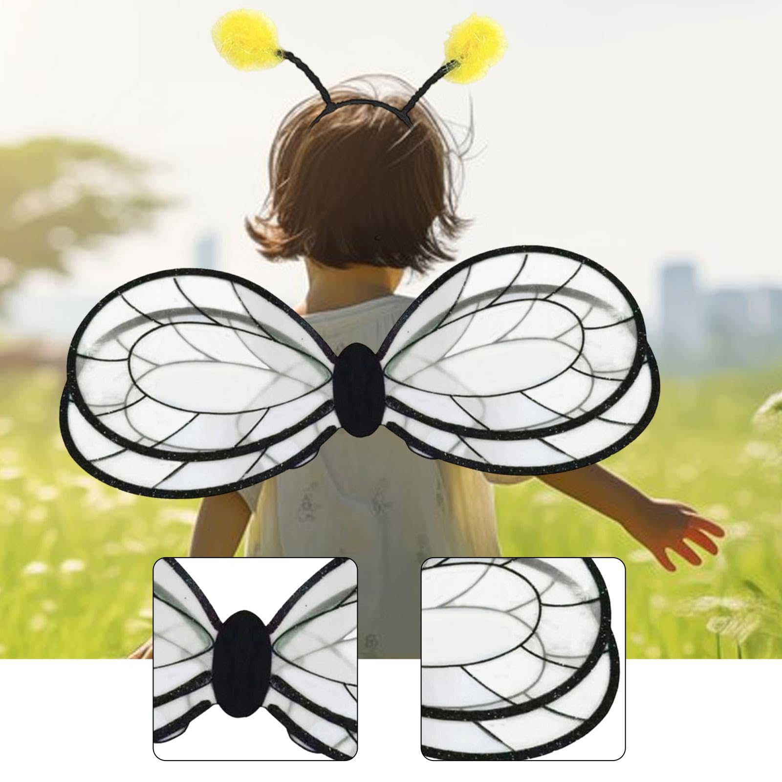Amagogo 2X d'Ape con Fascia per Capelli, Grazioso Accessorio per Cosplay di Halloween per Eventi, Compleanni E Feste