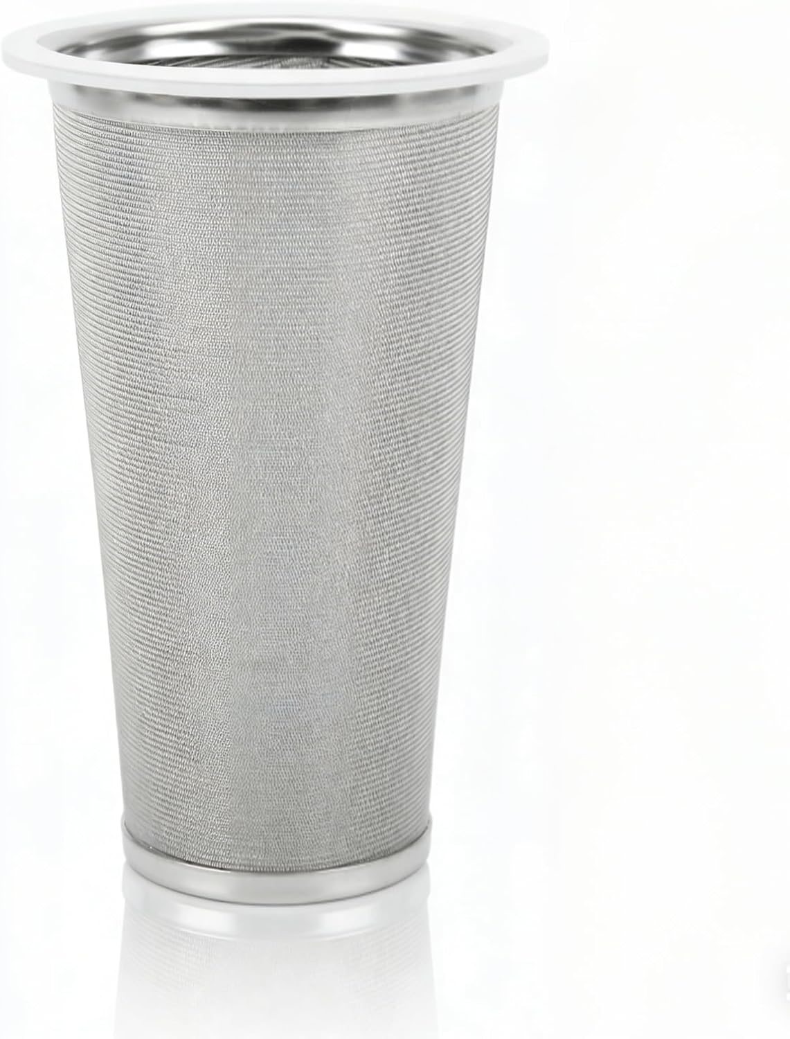 Cold Brew Coffee Filter Wide Opening Disposable Glass Tea Infuser Stainless Steel Filter with Seal Circuit Ultra Fine Mesh Tea Infuser Cold Brewing Strainer for Iced Coffee Fruit Pots 8 x 15 cm