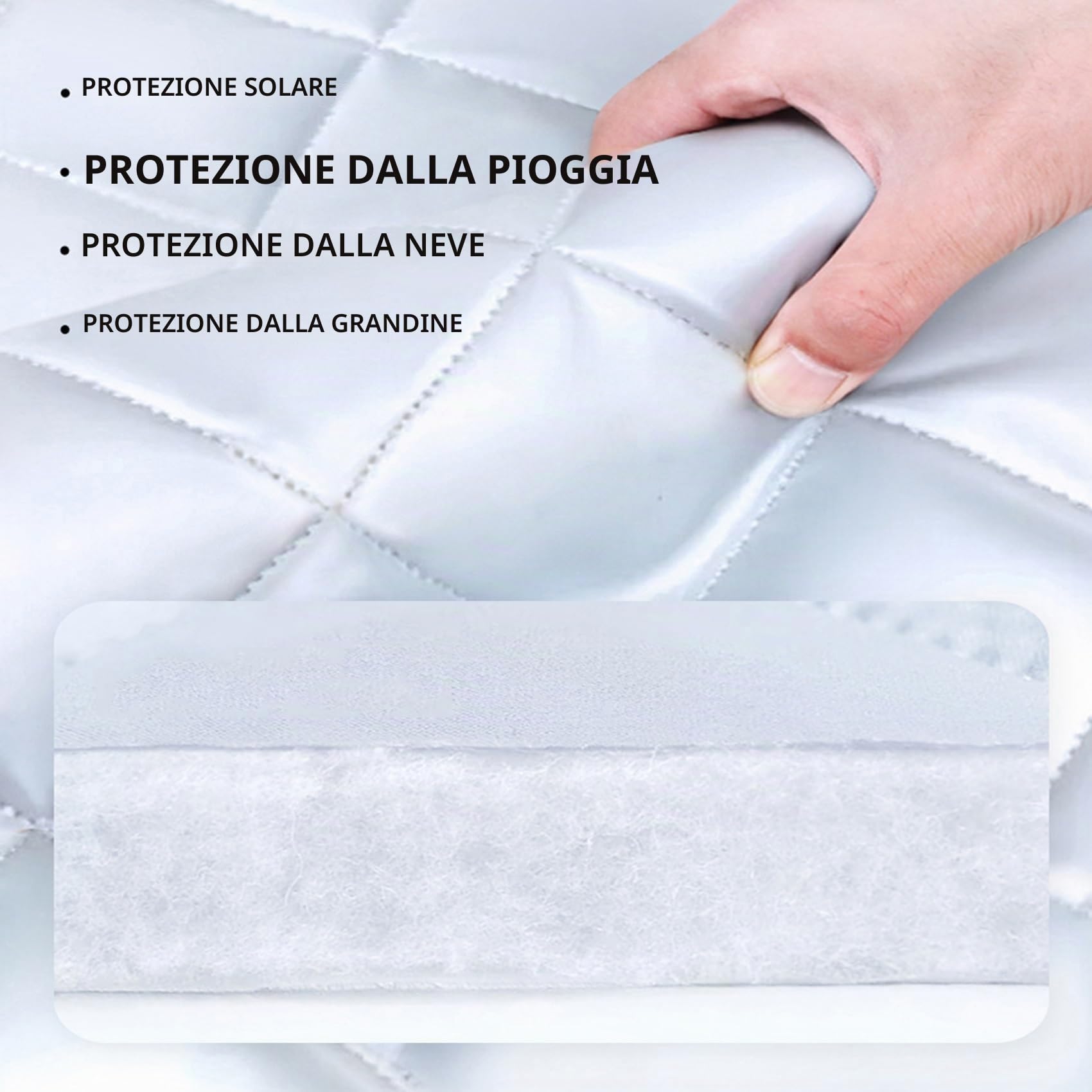 Copriauto Antigrandine SUV Imbottito Compatibile Con Kia Sportage GT-Line 2022-2026, Telo Antigrandine Per Auto Esterno Traspirante Copertura Completo Per Macchina