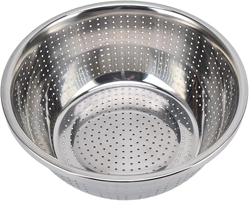 Colador de cocina, colador microporoso de acero inoxidable 304, arandela, cesta escurridor con lavabo para verduras, frutas, pasta, mezcla de