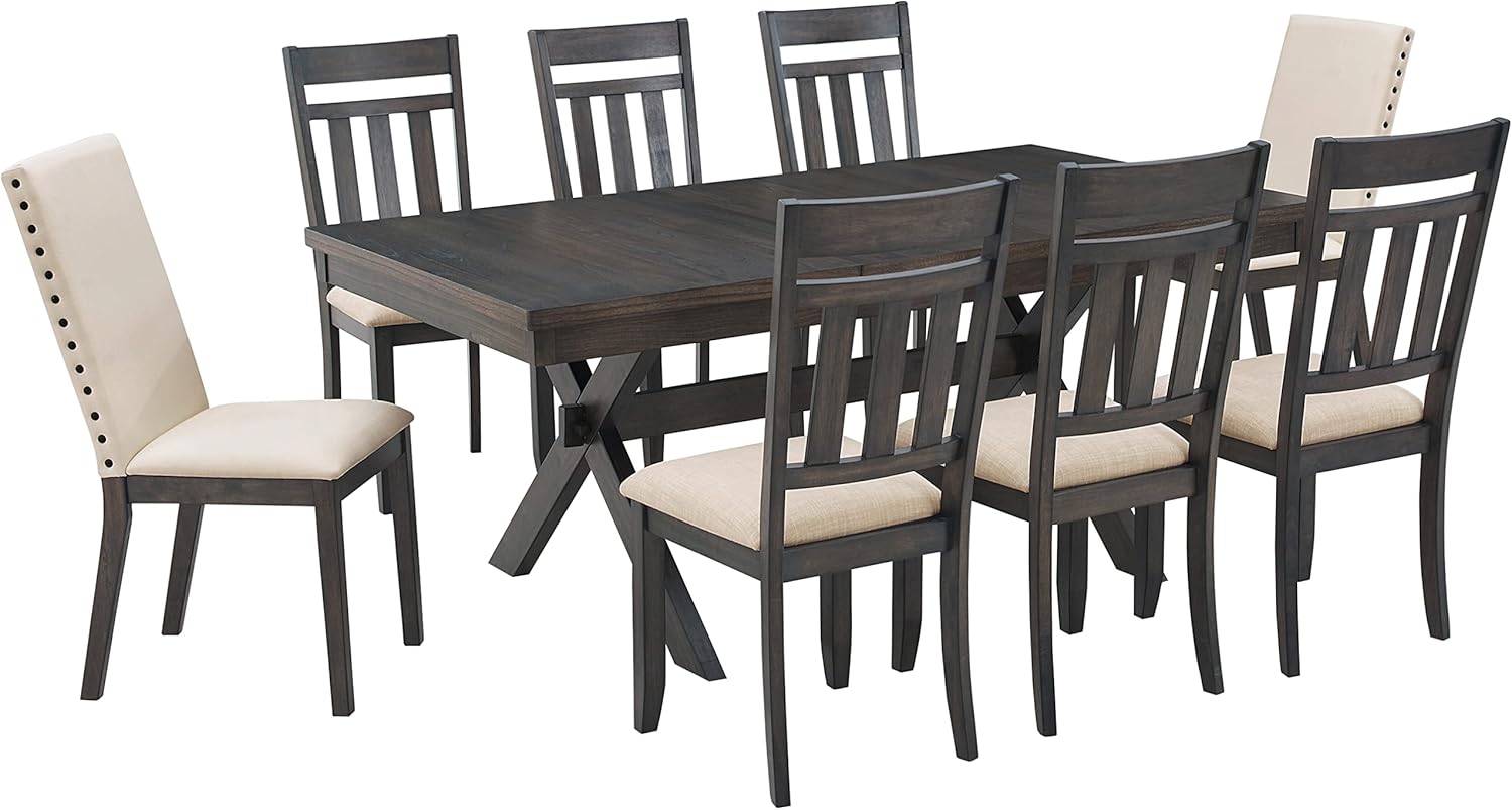 Crosley Furniture Hayden 9-Piece Modern Farmhouse Dining