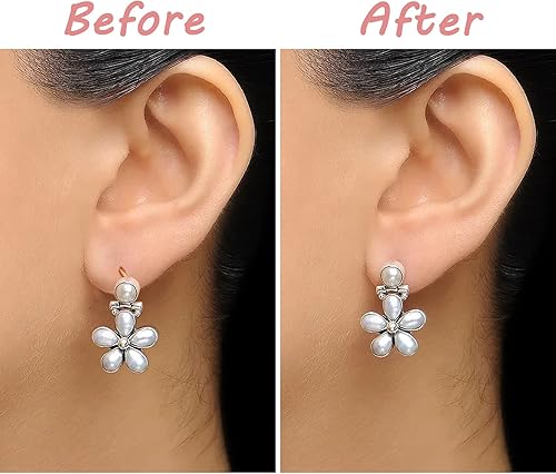 Miniatura 5 de BENBO - 200 parches de soporte para aretes, levantadores de aretes para almohadillas de soporte de lóbulo de oreja, cinta de soporte de lóbulo de