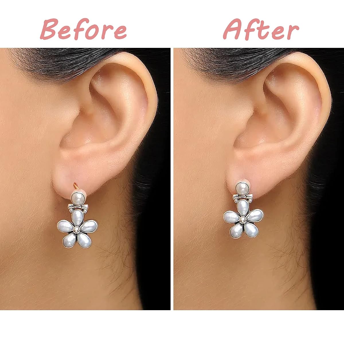 200 Pieces Earring Support Patches, BENBO Earring Lifters for Earlobe Support