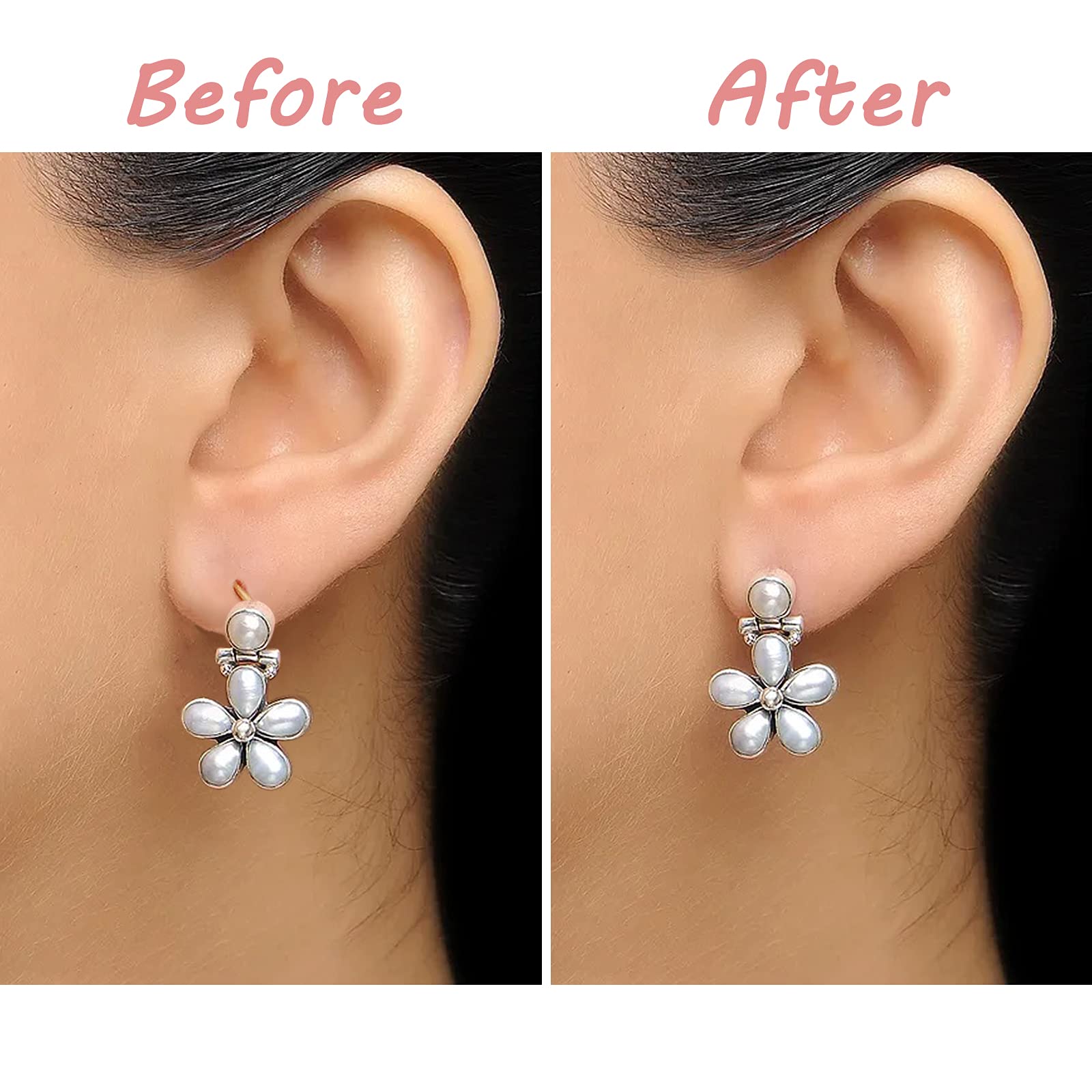 200 Pieces Earring Support Patches, BENBO Earring Lifters for Earlobe Support