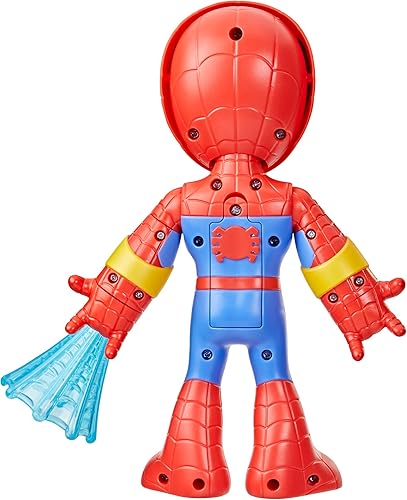 Miniatura 5 de Marvel Spidey and His Amazing Friends Figura electrónica Spidey de 10 pulgadas con luces y sonidos, juguetes preescolares para niños a partir de 3