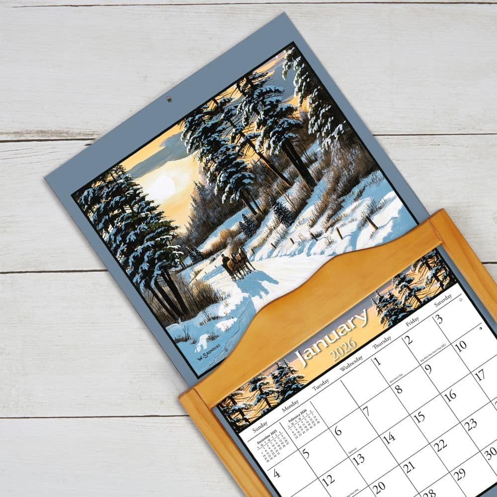 Lang, Calendario de pared 2026 de Lure of The Outdoors por Bill Saunders