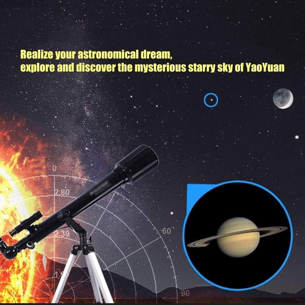 2021 Updated Telescopes Telescope for Adults Astronomy Beginners 60mm Travel Refractor Telescope with Adjustable Tripod Viewing Moon Telescope