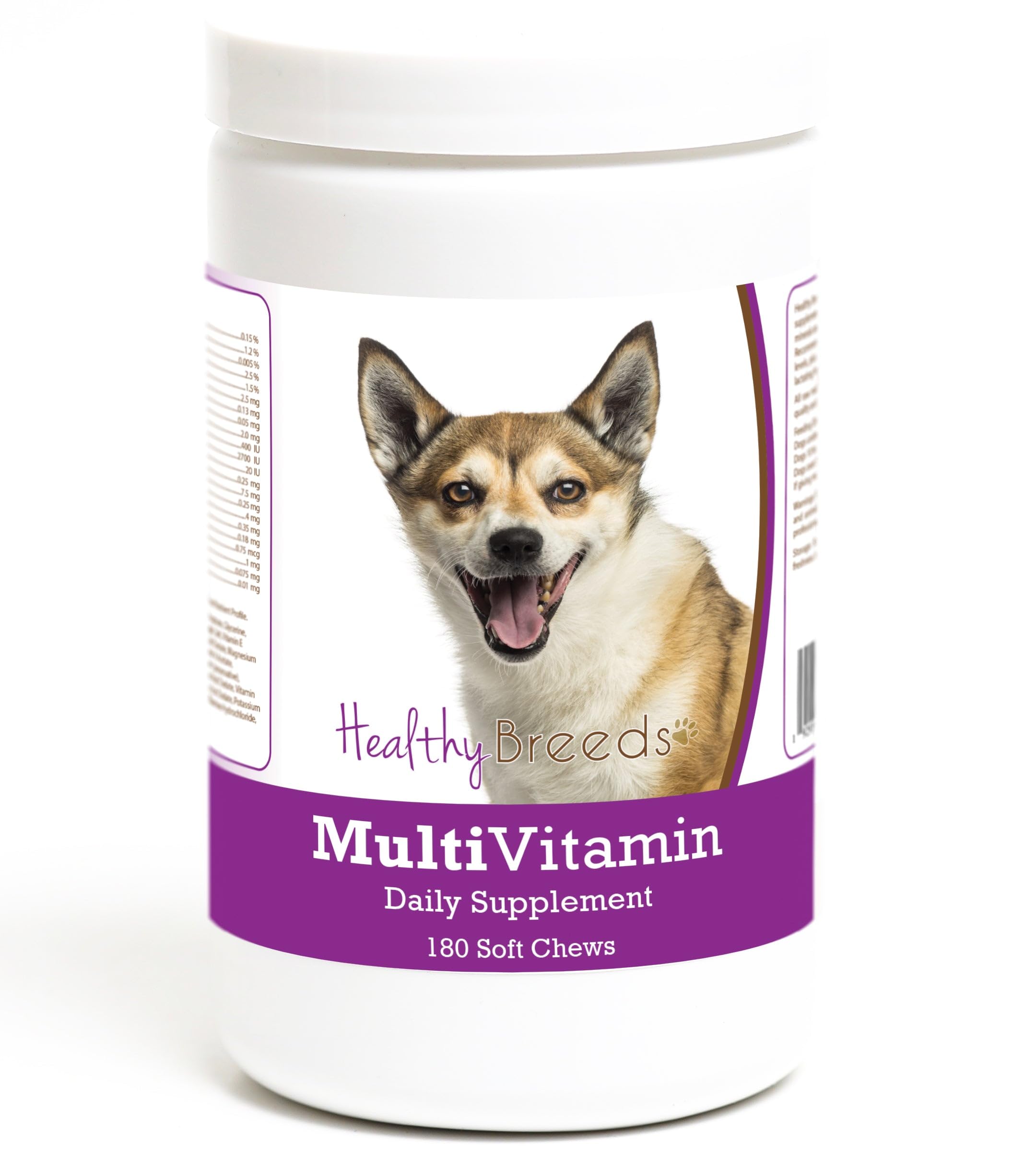 Healthy Breeds Norwegian Lundehund Multivitamin Soft Chew for Dogs 180 Count