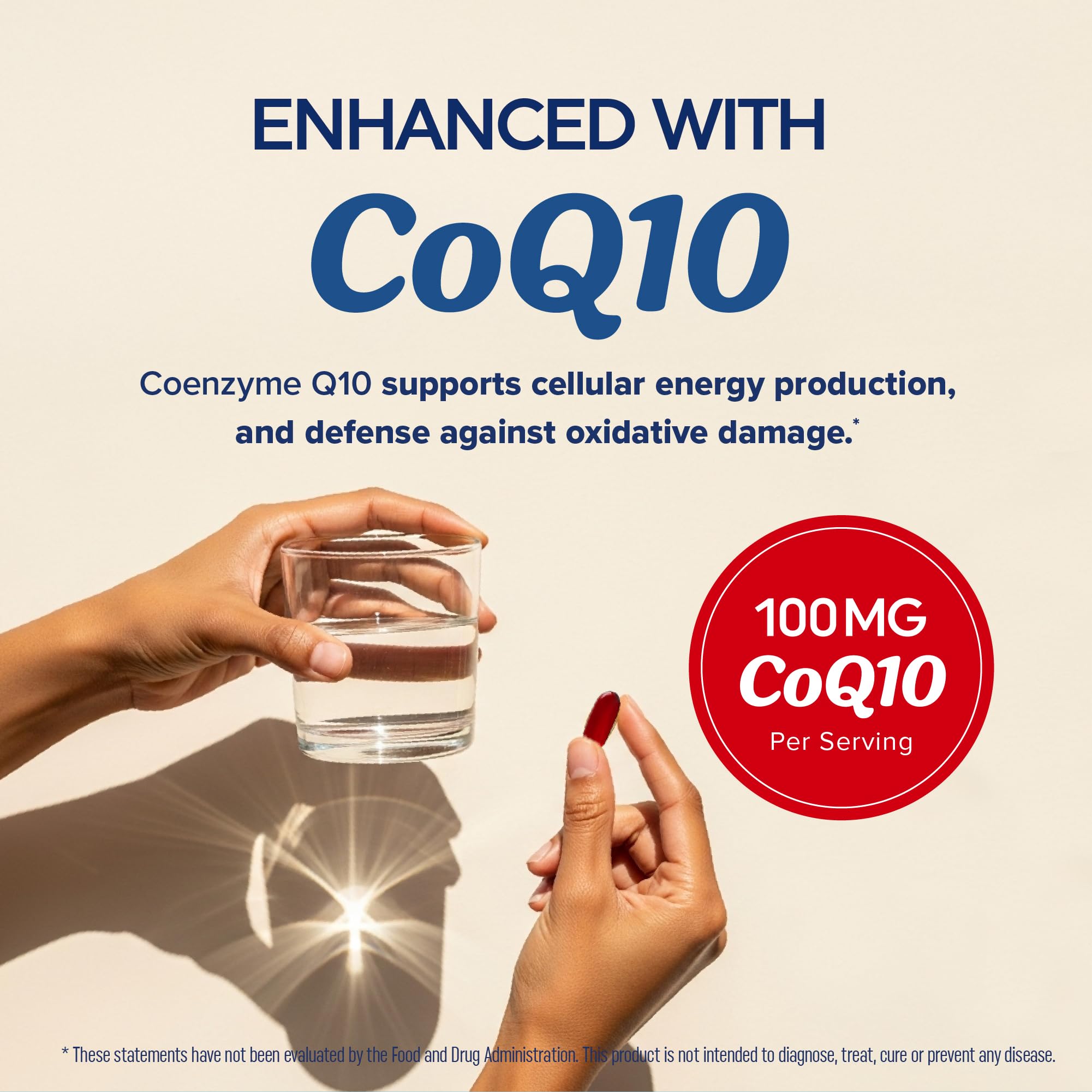 Omega 3 Fish Oil + Co Q10, Heart Health Support, Omega-3 with CoQ10 100MG — Amazon image 3