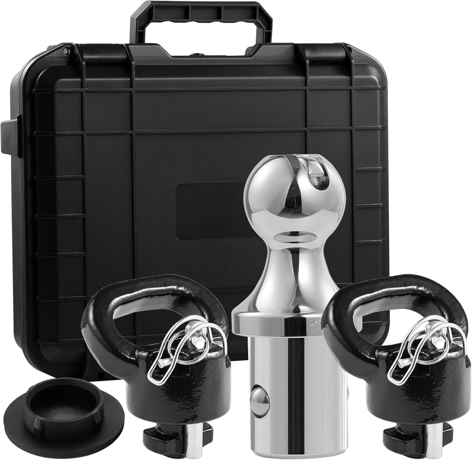 60618 Puck System Gooseneck Hitch Ball Kit,2-5/16 Inch Ball 30,000 lbs GTW for 2013-2024 Dodge RAM 2500 3500,Chrome