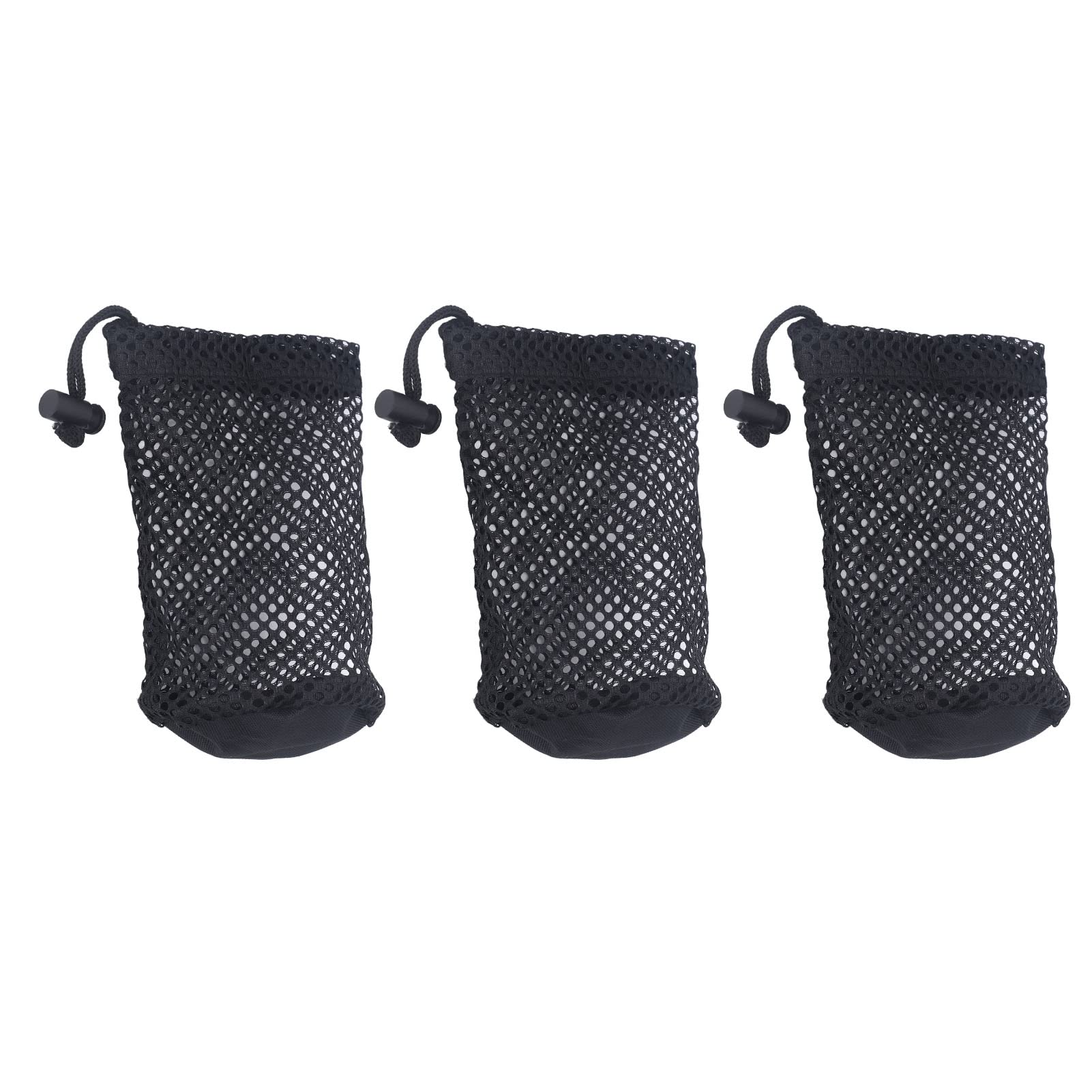 Borsa da golf in rete nylon nero per palline da 12 a 16