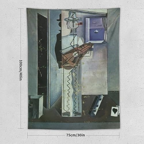 Miniatura 2 de YWVWY Salvador Dali Painting Pierrot Playing The Guitar Artworks Picture Print Tapestry Wall Art Painting Gift Decor Home Tapestries Decorative