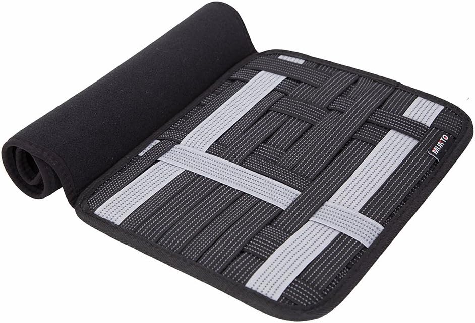 Electronics Organizer Bag , Elastic Organizer Board Management Sleeve Protective Bag for 10.5 Inch Tablet Ipad and Other Accessories by Munto