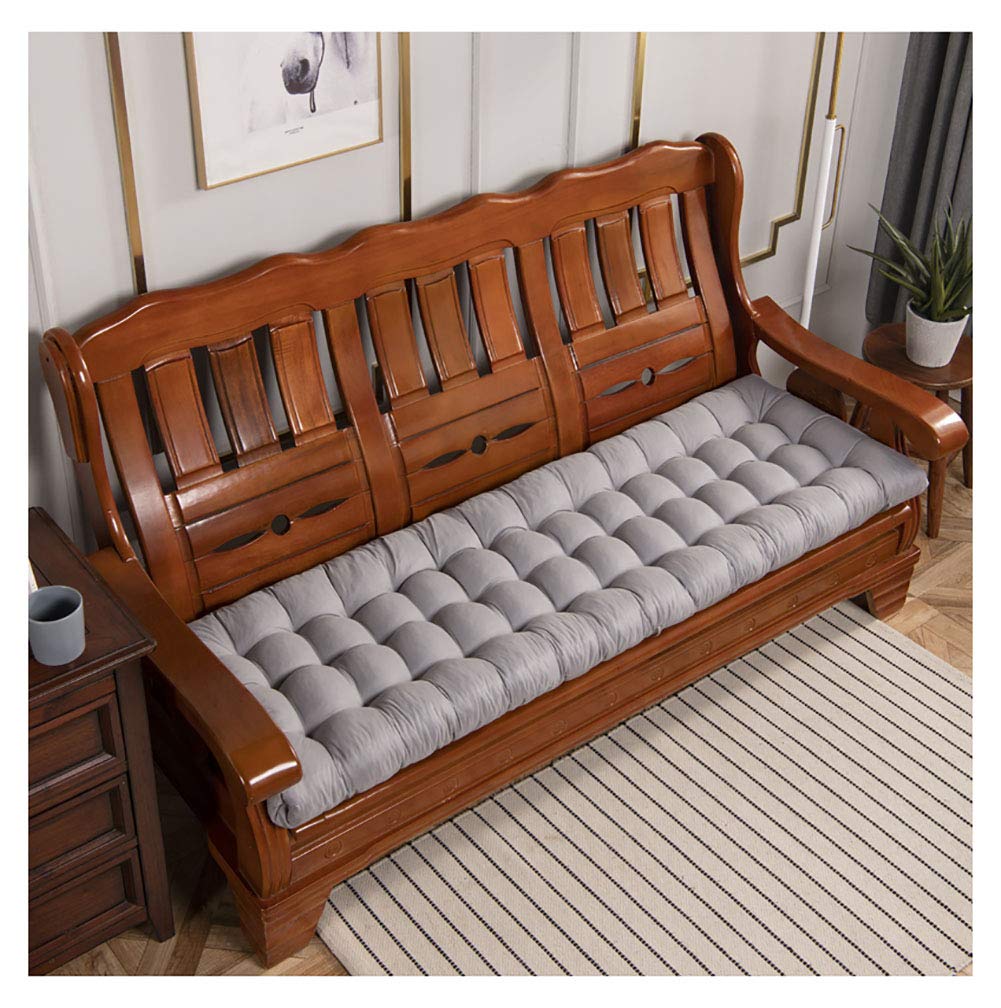 Coussin de banc de jardin amovible et déhoussable avec assise épaisse de 8 cm