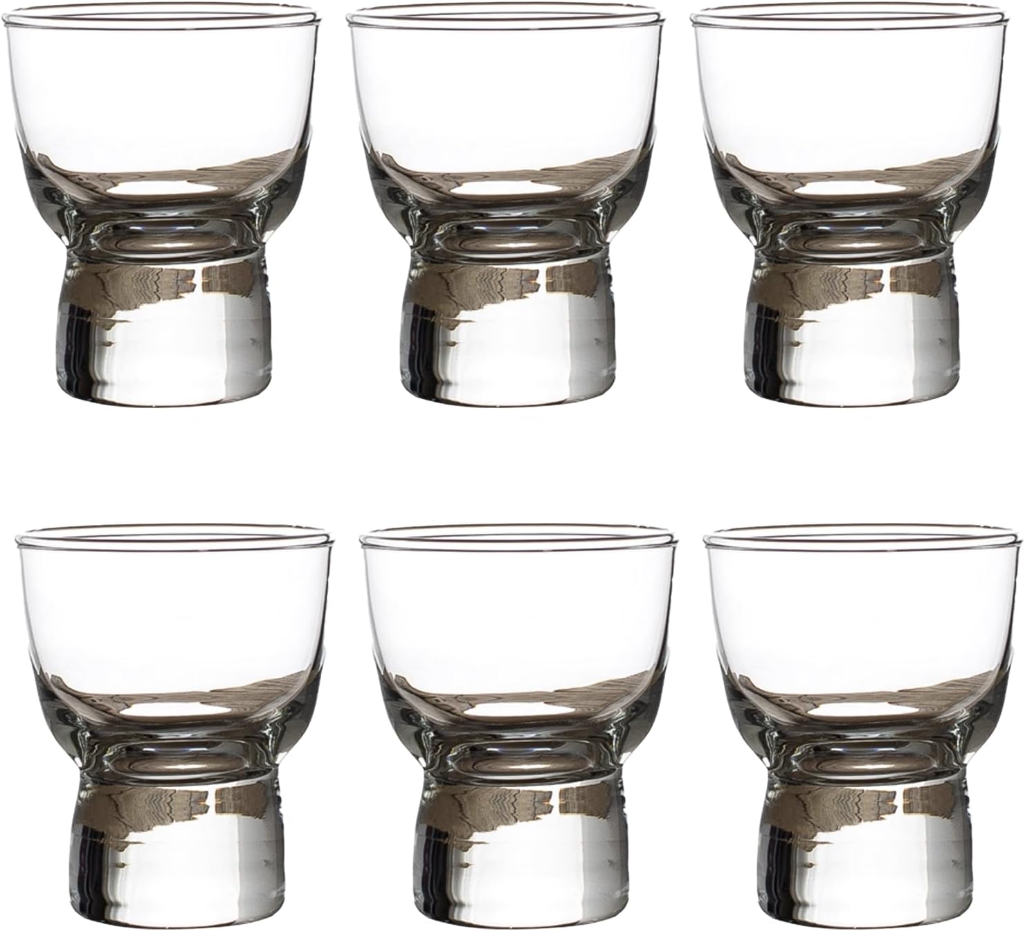 6pcs 2 oz Cordial & Soju Glasses, Crystal-Clear Classic Design Shot Glasses for Sweet Wine, Soju & Liquor