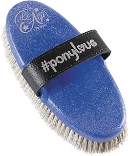 Haas Ponylove Lambs Leather Horse Body Brush (One Size) (Pink)
