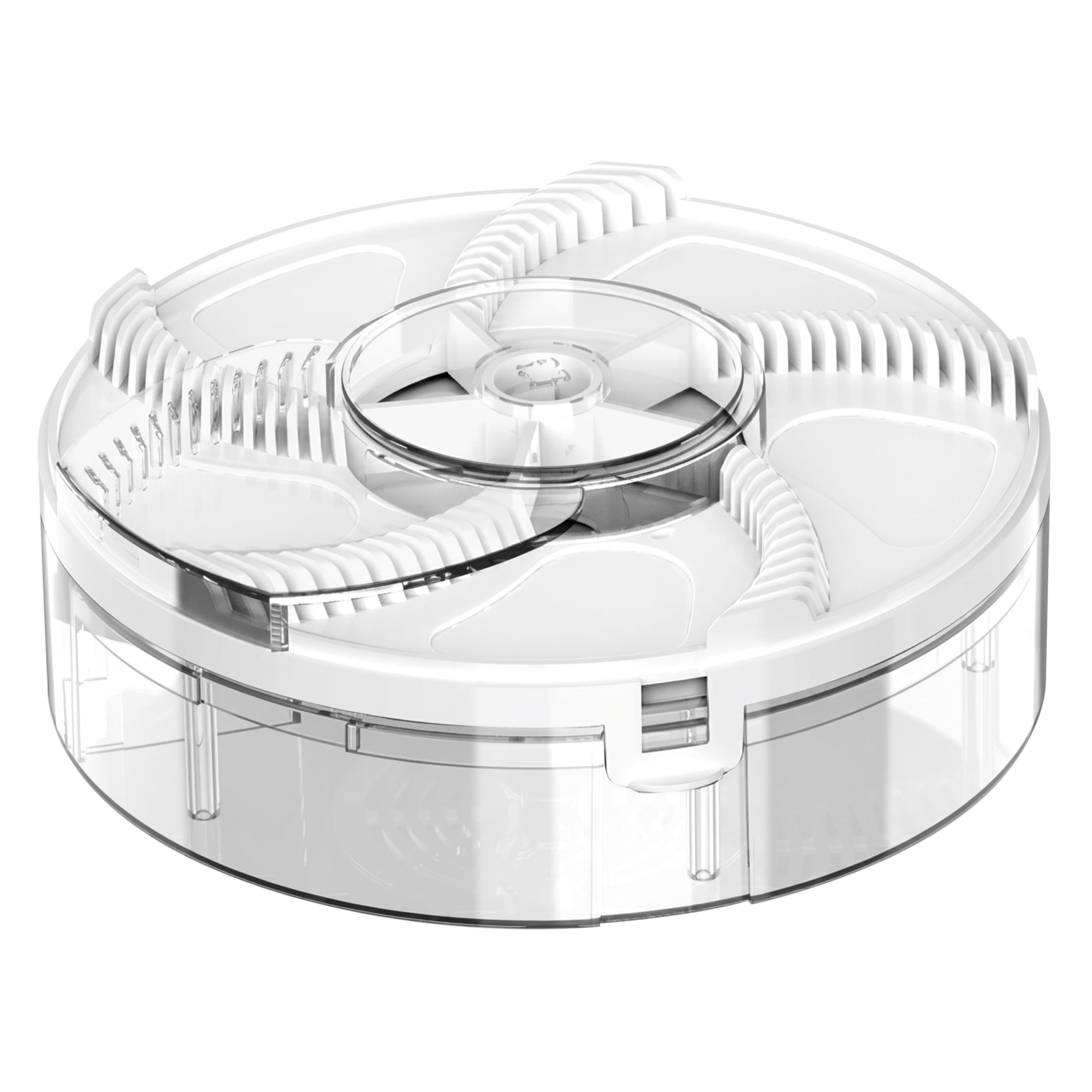 Cazamoscas electrico giratorio blanco recargable por USB