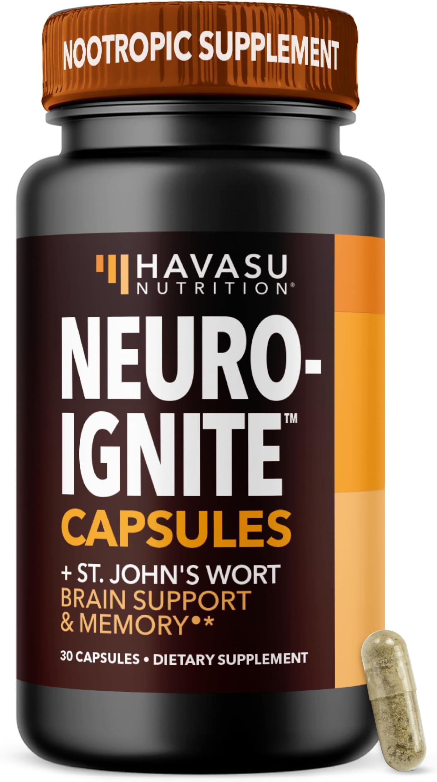NeuroIGNITE Nootropic Brain Supplement for Memory and Focus, 30 Servings