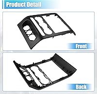 Vista 6 de X AUTOHAUX Salpicadero Radio Bisel Centro Panel de Cubierta de Recorte para Ford F150 2004 2005 2006 2007 2008 4L3Z-1504302-AAA Salpicadero Radio