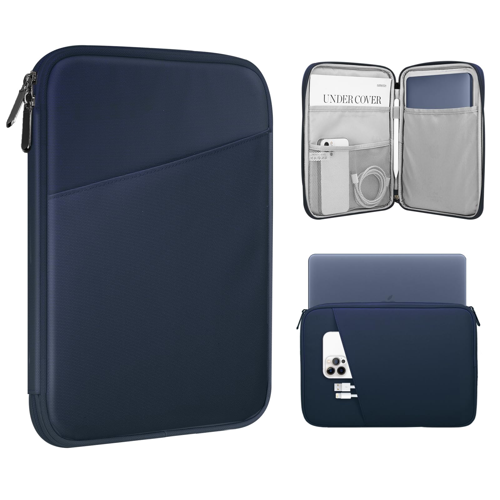 TiMOVO 13.3-14 Inch Lightweight Laptop Sleeve with Pocket, Indigo