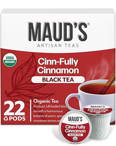 Vista 10 de MAUD'S - Paquete de Té Verde de Pasión Orgánico y Té English Breakfast Negro Orgánico, 48 unidades, Cápsulas Reutilizables de Porción Individual