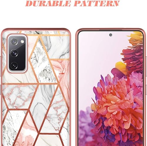 Miniatura 2 de Fingic Funda para Galaxy S20 FE 5G, color oro rosa, ajuste delgado, a prueba de golpes, híbrido, duro de policarbonato duro, TPU suave, funda para