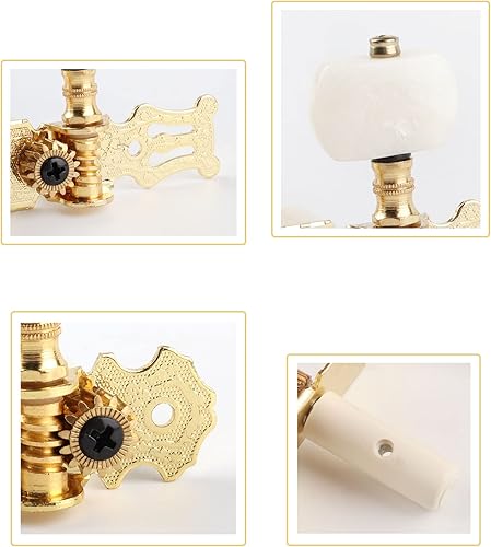 Vista 33 de Mr.Power Afinadores de guitarra, cabezales de máquina de 3+3 juegos de teclas de afinación, clavijas de cuerda para guitarra clásica