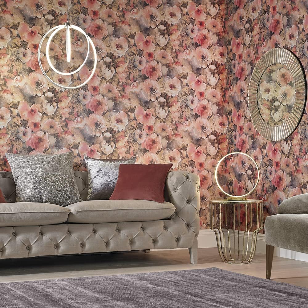 Graham & Brown Boheme Blossom Pink Floral Paste The Wall Wallpaper