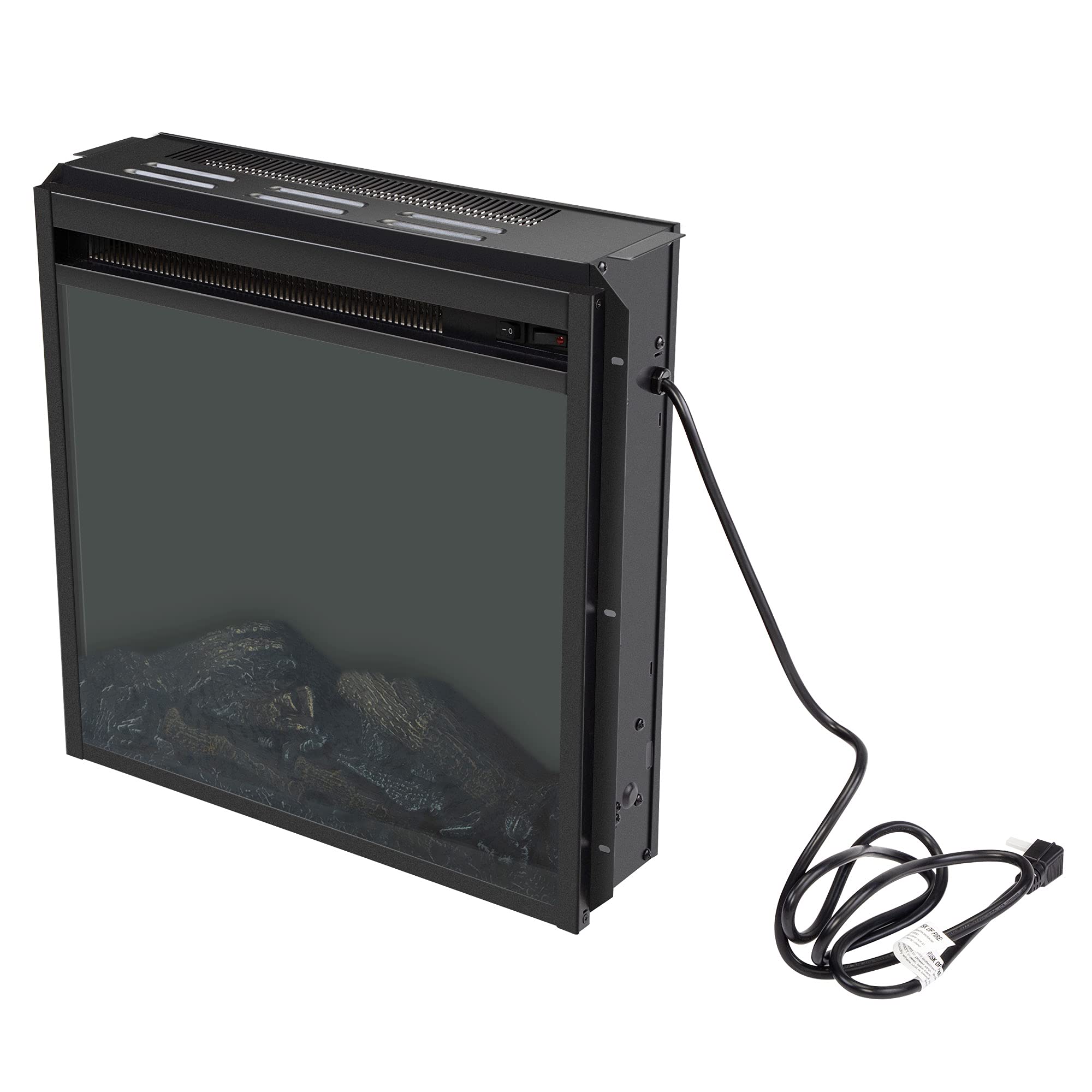 Amazon.com: 18 Electric Fireplace Insert Heater Stove with Hearth Flame,  Indoor Freestanding Recessed Electric Fireplace Heater with Overheating  Protection, Black : Home u0026 Kitchen