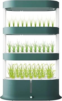 Indoor Garden Hydroponics Growing System, 48 Pods Vertical Herb Garden with LED Grow Light - Plant Germination Kit Aeroponic Vegetable Flower Fruit Growth with Smart Remote Control [Energy Class A]