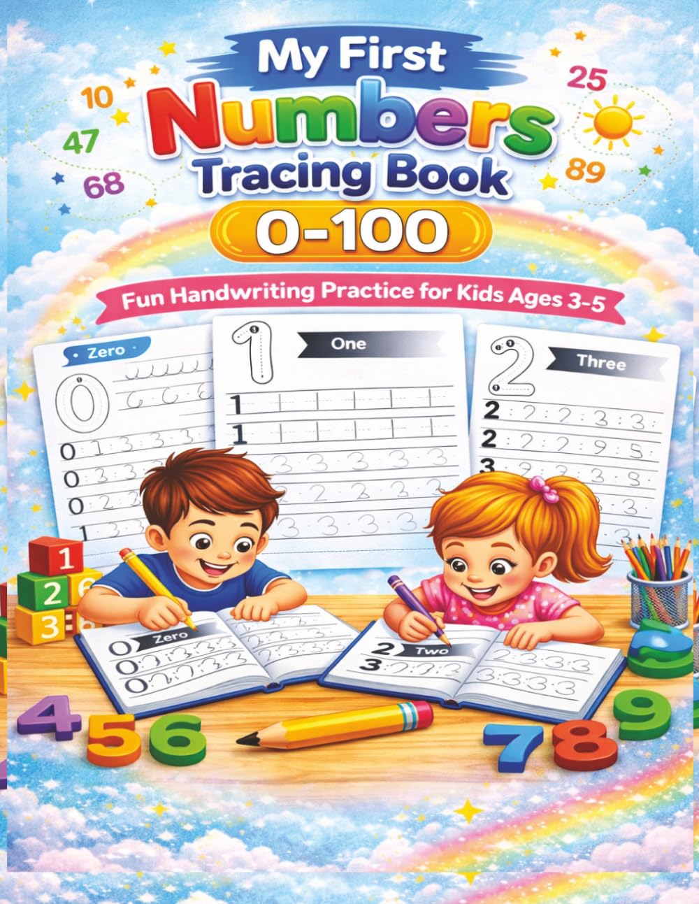 My First Numbers Tracing Book 0–100: Fun Handwriting Practice for Kids Ages 3–5