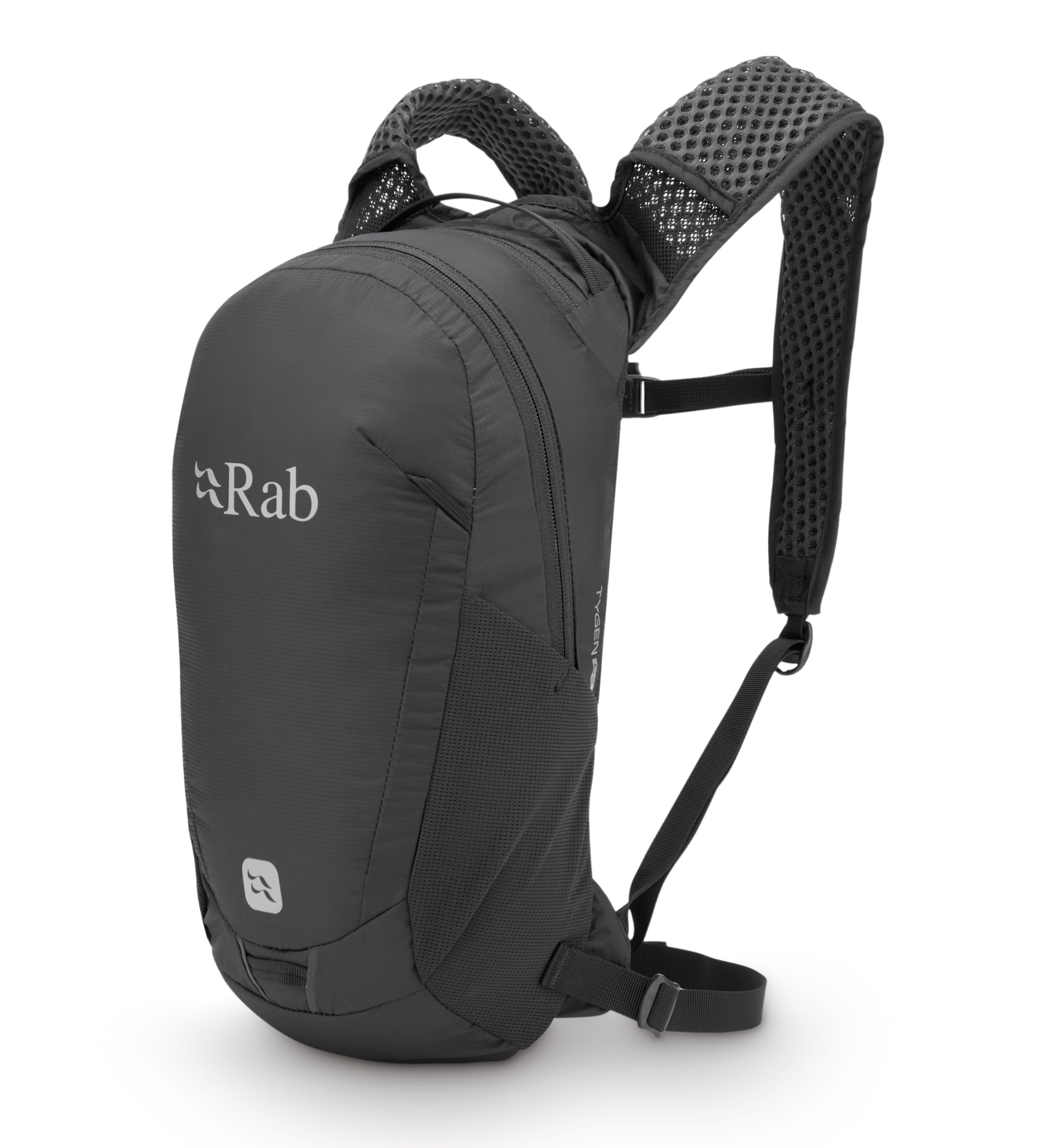 Rab Unisex Black Tygen Backpack - Lightweight Breathable Daypack For Travel, Hiking, & Commuting - 18-Liter (Back Length - Medium)